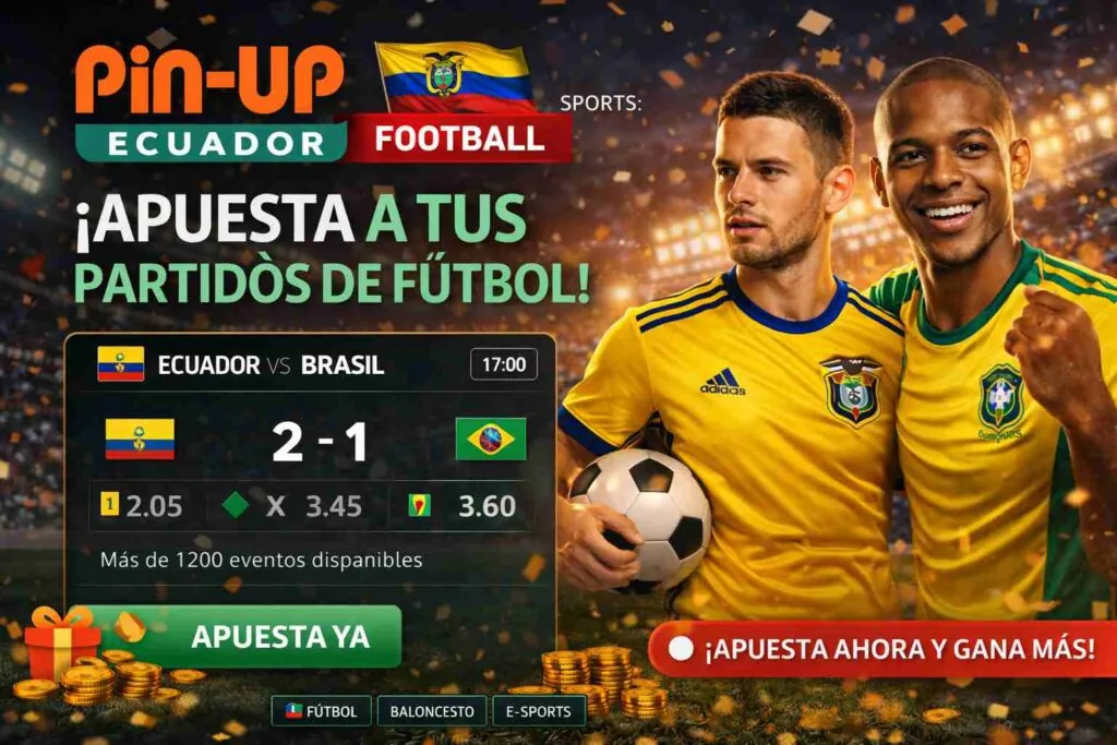 Apuestas de fútbol en Pin-Up Ecuador